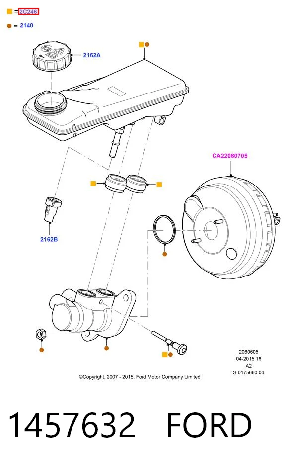 Kupić Zbiorniczek głównego cylindra hamulcowego (płynu hamulcowego) Ford Mondeo IV CA2 w dobrej cenie