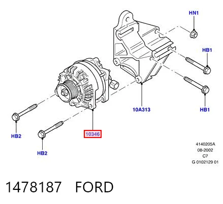 1478187 Ford Alternator