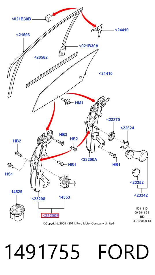 Mechanizm podnoszenia szyby drzwi przednich lewych Fiat/Alfa/Lancia 52072857 cena, od 62,90 USD