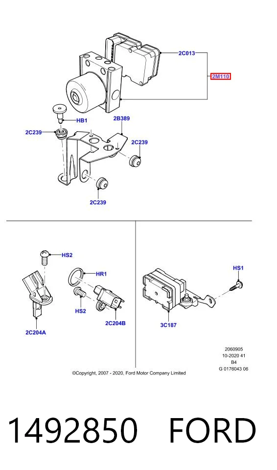 Sterownik ABS  hydrauliczny do Ford Focus II DA, HCP, DP