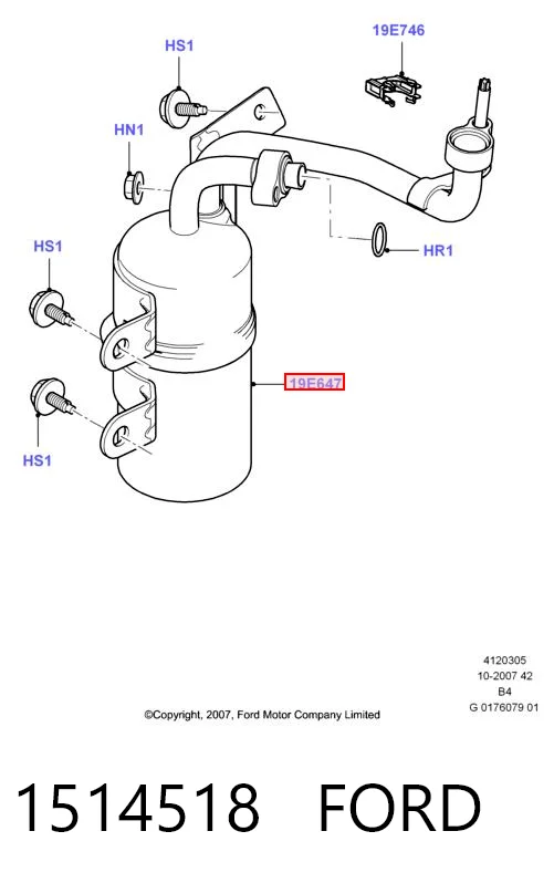 1514518 Ford Osuszacz klimatyzacji