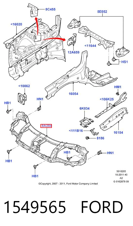 Osłona chłodnicy kompletna (panel mocowania reflektorów) Ford Galaxy II CA1 minivan (WA6) (2006 - 2015) cena, od 178,72 USD