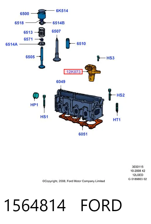 1564814 Ford Czujnik położenia wałka rozrządu