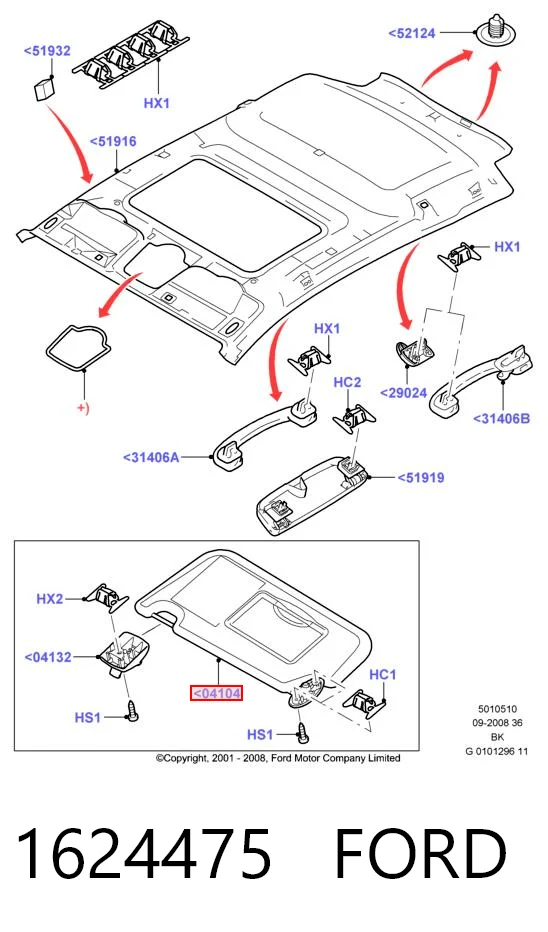 Do koszyka Osłona przeciwsłoneczna Ford Fusion  JU