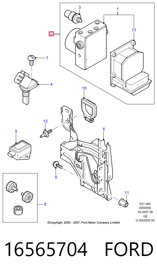 Sterownik ABS  hydrauliczny do Ford Mondeo IV CA2