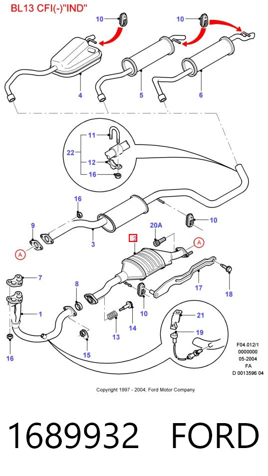 Do koszyka Konwerter-katalizator Ford Escort VI GAL