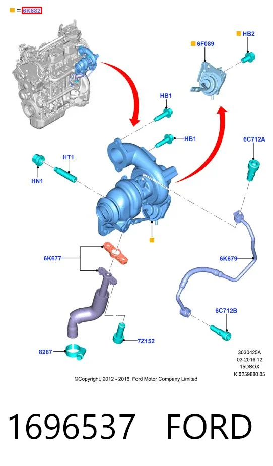 1696537 Ford Turbina