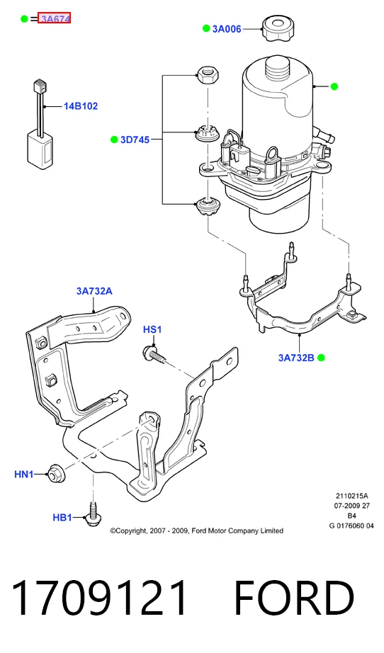 Pompa wspomagania hydraulicznego kierownicy Ford Kuga I SUV (CBV) (2008 - 2012) cena, od 59,87 USD