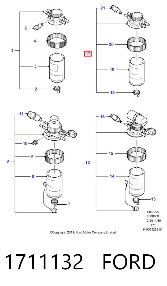 Kupić Obudowa filtra paliwa Ford Transit V184/5 w dobrej cenie