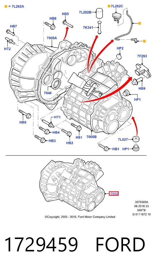 Mechaniczna skrzynia biegów w komplecie do Ford Mondeo II BFP