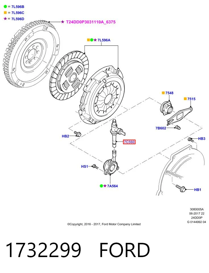  Przewód sprzęgła Ford Transit 5