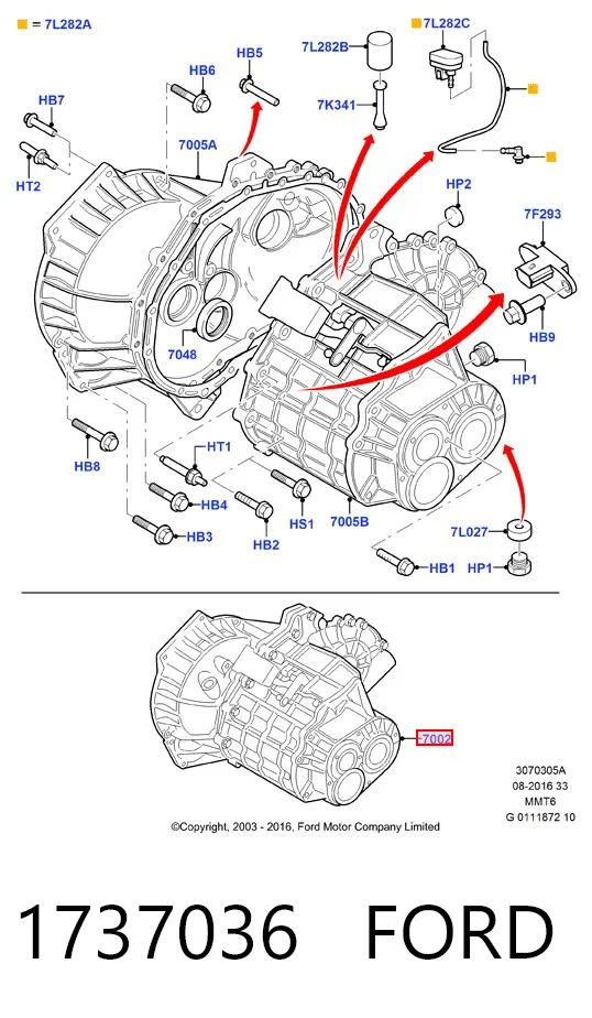 Mechaniczna skrzynia biegów w komplecie do Ford Kuga II CBS