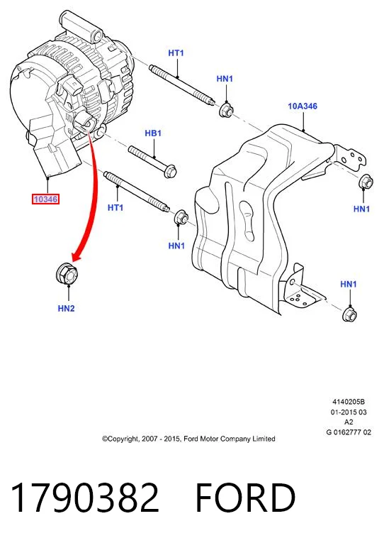 1790382 Ford Alternator