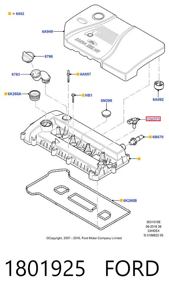 1801925 Ford Czujnik położenia wału korbowego