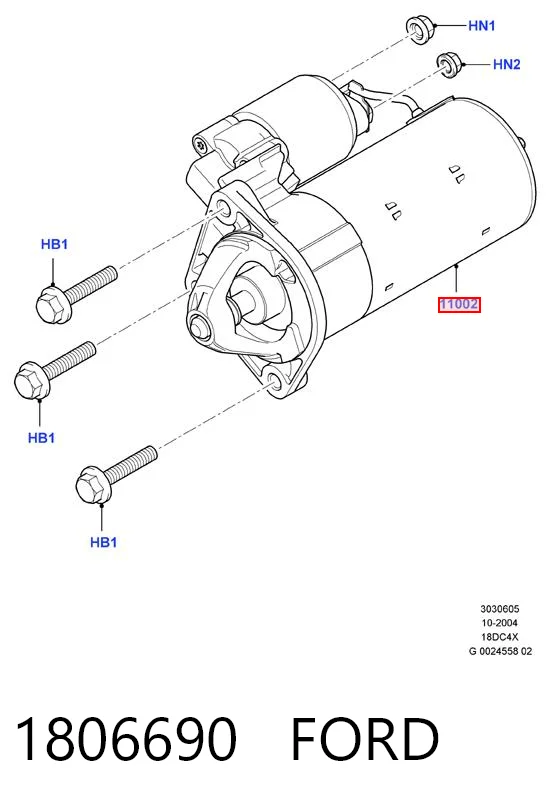 1806690 Ford Rozrusznik