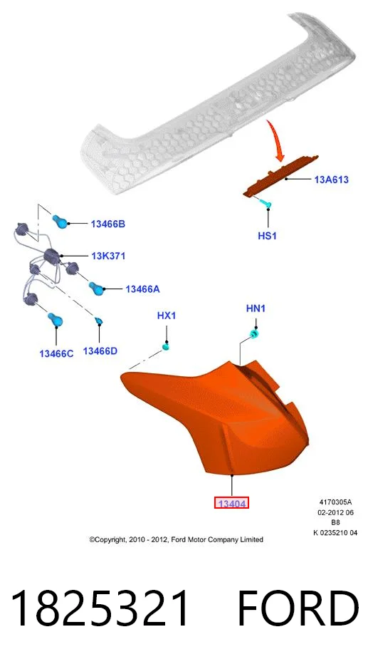 Do koszyka Lampa zespolona tylna lewa Ford Focus III CB8