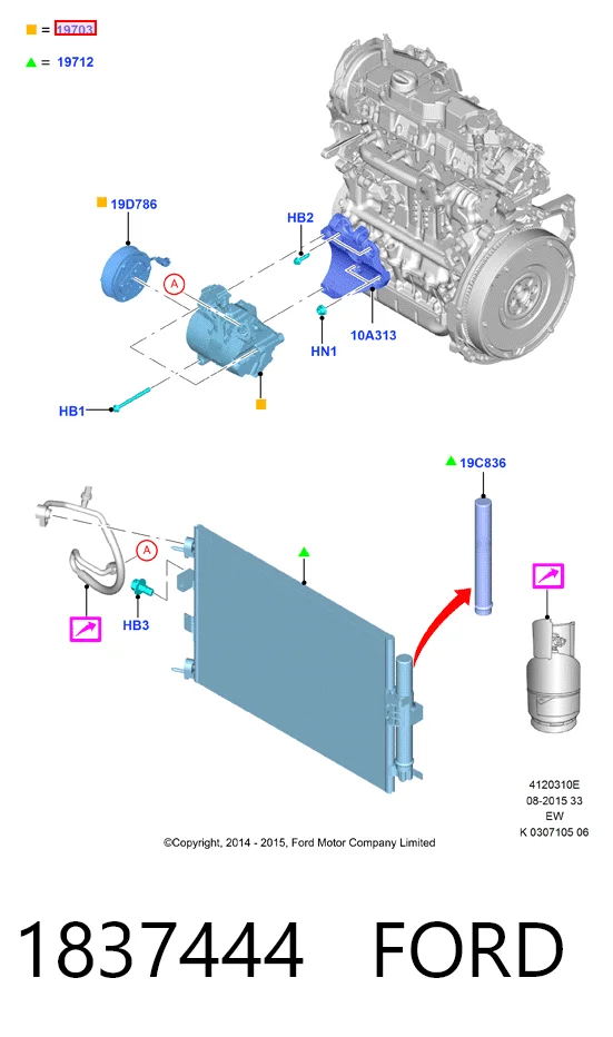  Sprężarka klimatyzacji Ford Mondeo 5