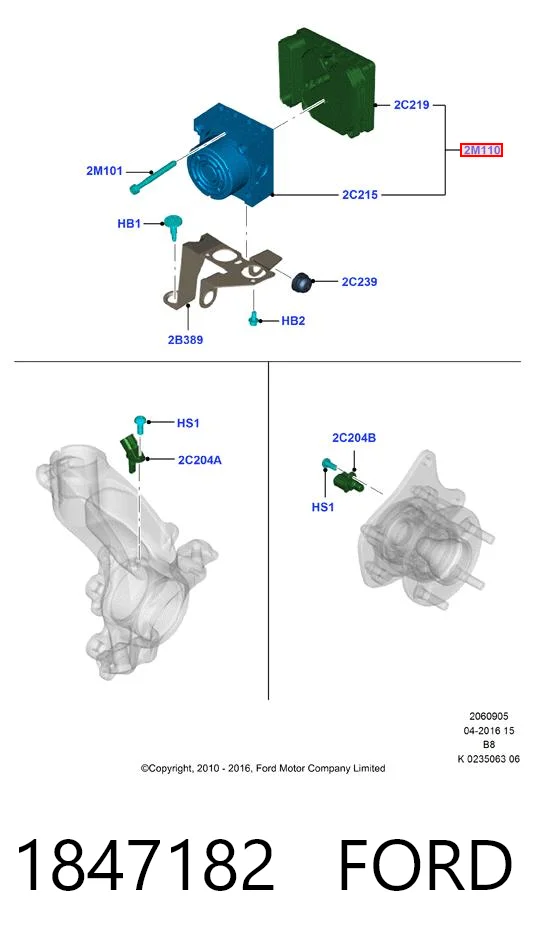 Sterownik ABS  hydrauliczny do Ford Focus III CB8