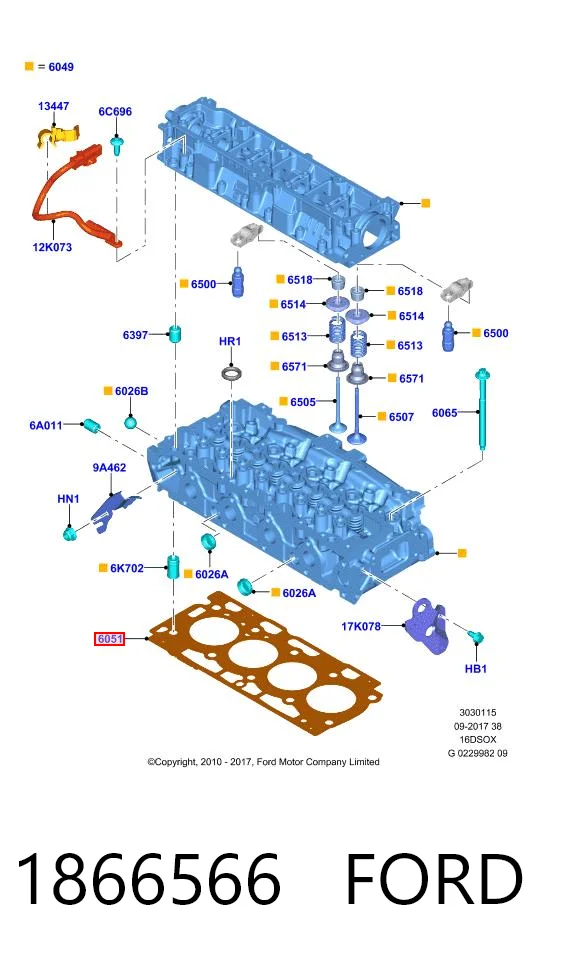  Uszczelka głowicy cylindrów Mitsubishi ASX 
