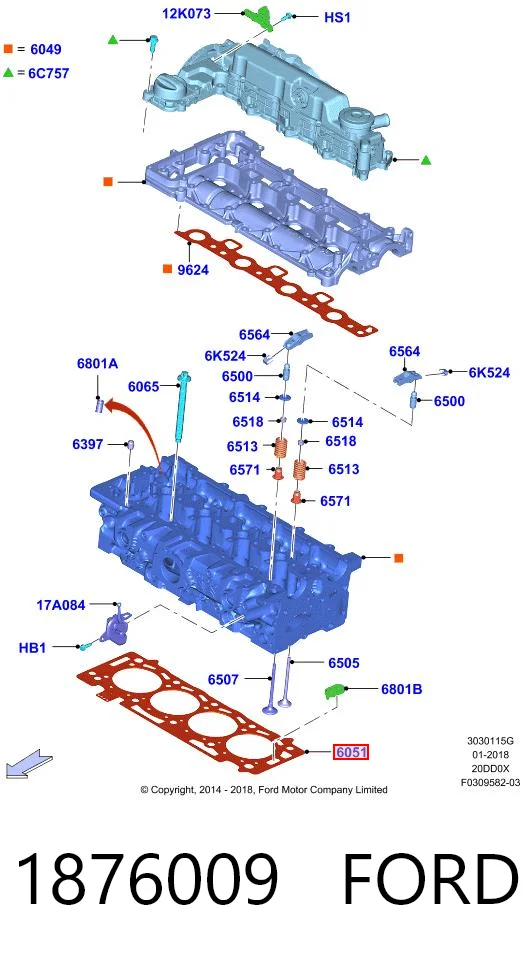 Uszczelka głowicy cylindrów Peugeot/Citroen 9841812880 cena, od 47,99 USD