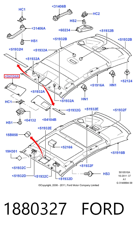 Osłona przeciwsłoneczna do Ford C-Max  DM2