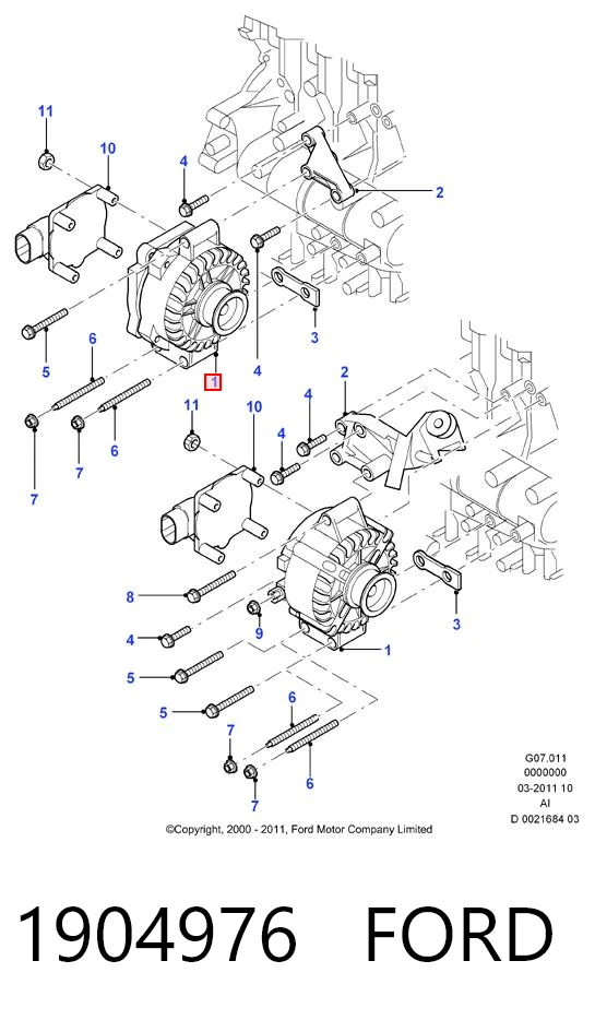1904976 Ford Alternator