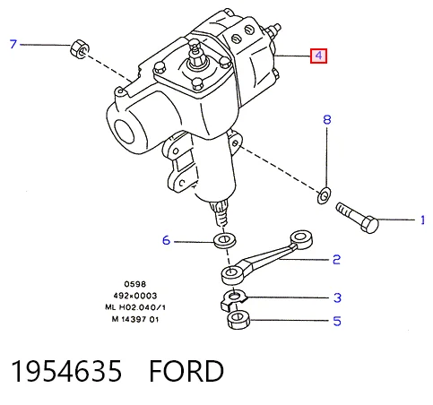  Mechanizm kierowniczy (reduktor) Nissan Terrano 2