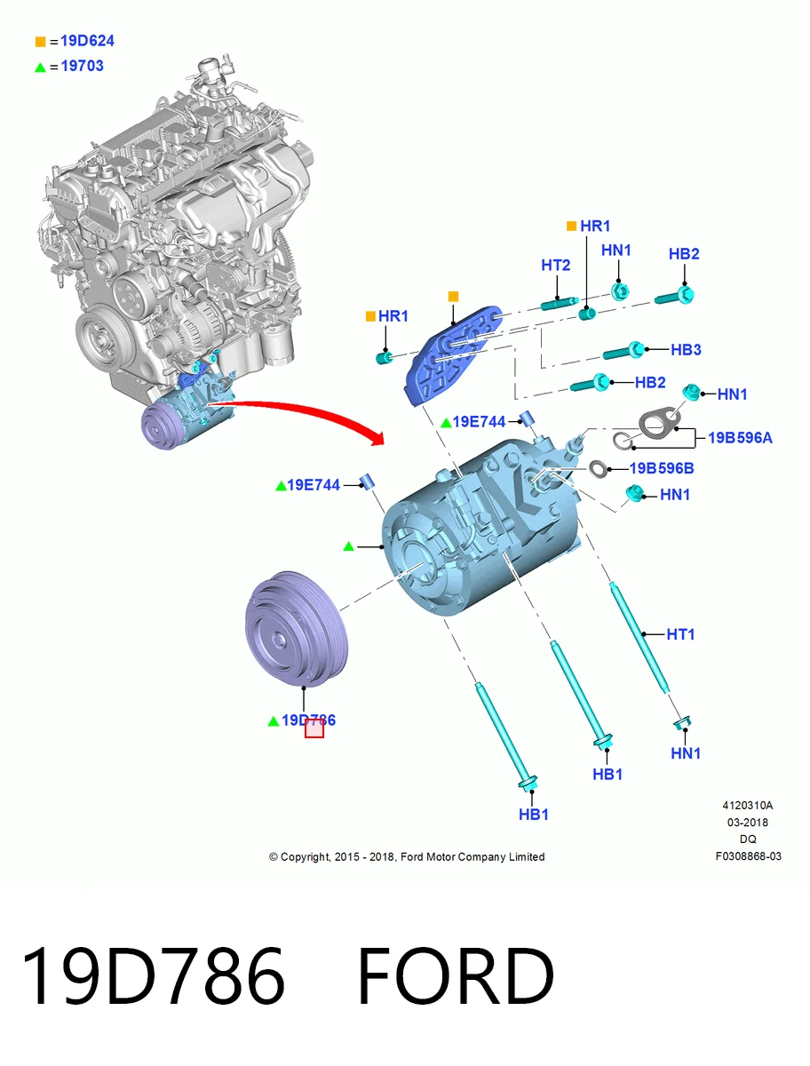Sprzęgło sprężarki klimatyzacji do Ford Fusion  CD