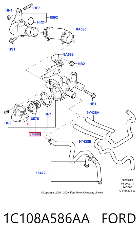 1C108A586AA Ford