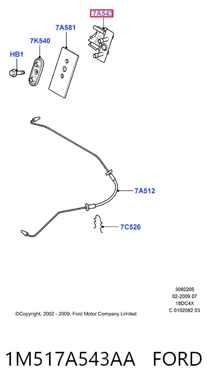 1M517A543AA Ford Cylinder sprzęgła główny