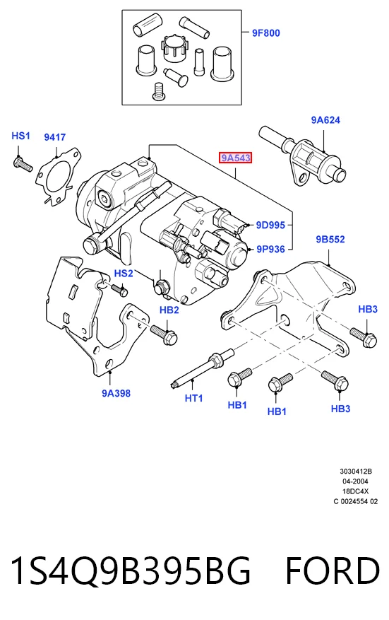 Pompa wtryskowa wysokiego ciśnienia do Ford Focus I DFW