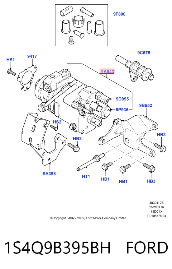 Pompa wtryskowa wysokiego ciśnienia Ford Focus I sedana (DFW) (1999 - 2005) cena, od 27,53 USD