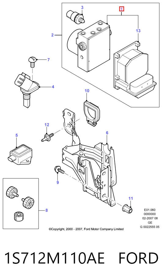 Do koszyka Sterownik ABS  hydrauliczny Ford Mondeo III B4Y