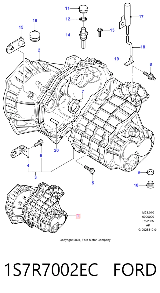 Mechaniczna skrzynia biegów w komplecie Ford Mondeo III sedana (B4Y) (2000 - 2007) cena, od 187,28 USD