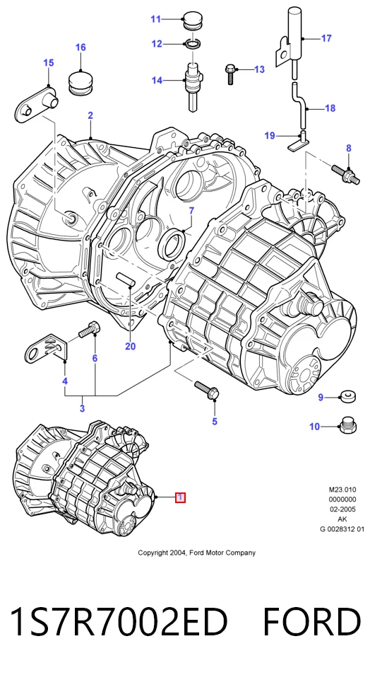 Do koszyka Mechaniczna skrzynia biegów w komplecie Ford Mondeo III B4Y
