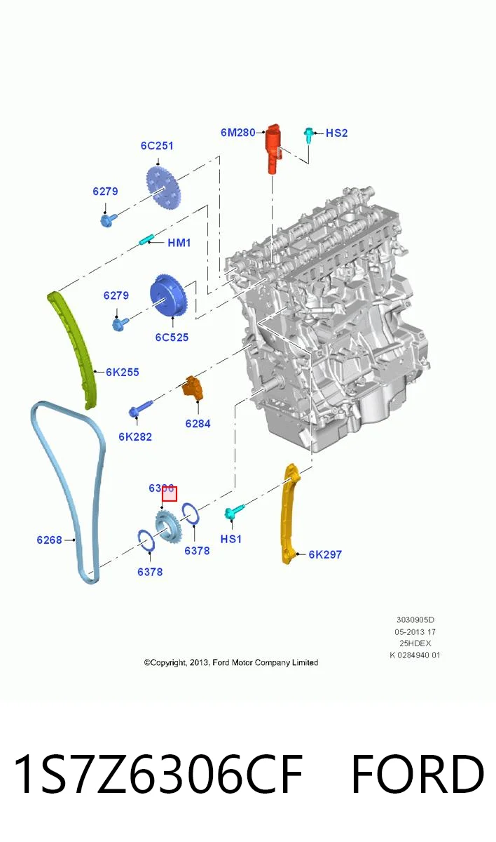 1S7Z6306CF Ford