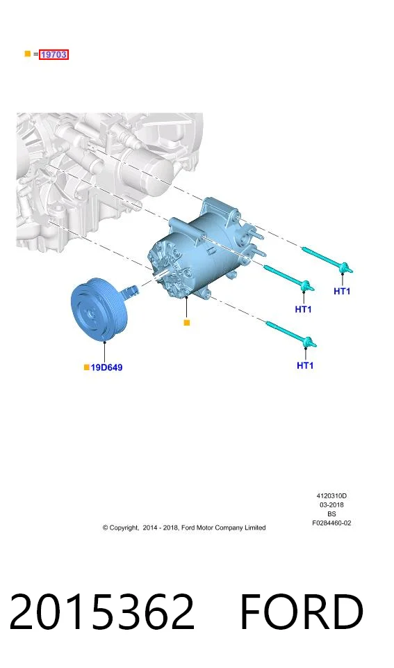 2015362 Ford Sprężarka klimatyzacji