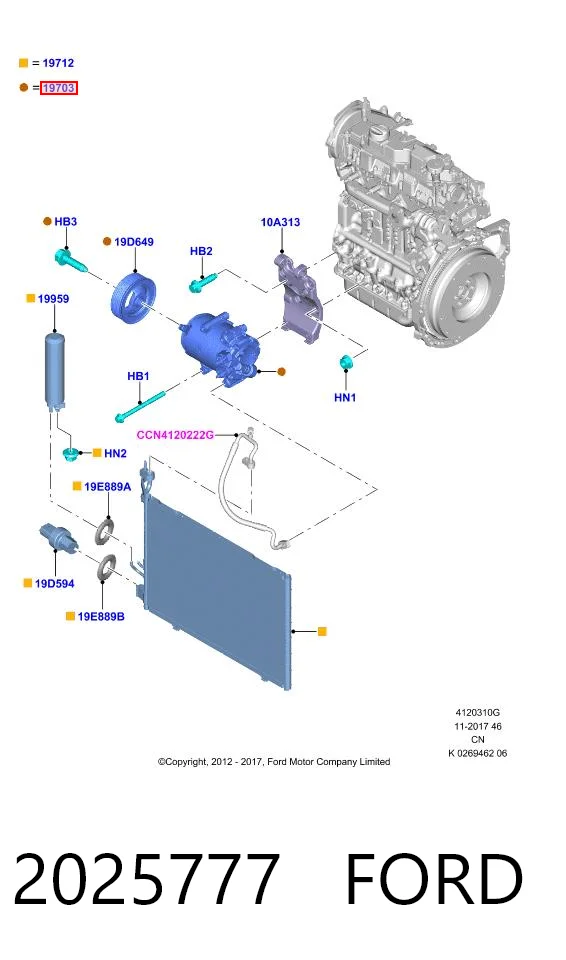 2025777 Ford Sprężarka klimatyzacji