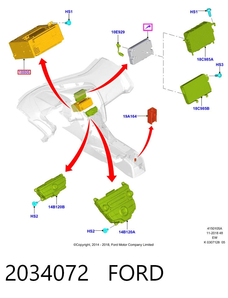 Radioodtwarzacz (radio AM/FM) do Ford Transit VII V363