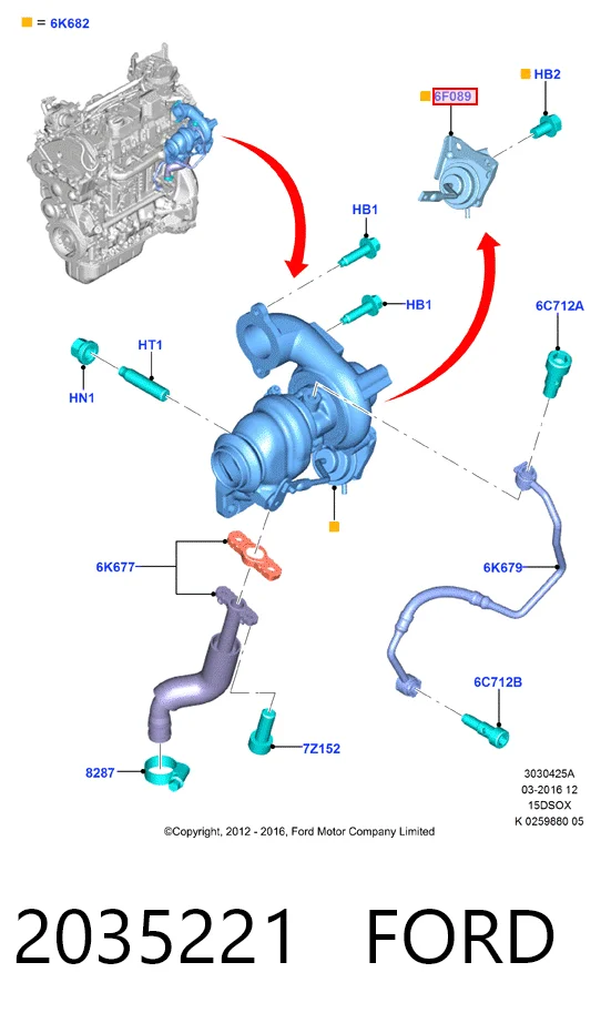 Zawór (aktuator) sterowania turbiną Peugeot/Citroen 93476487 cena, od 88,82 USD