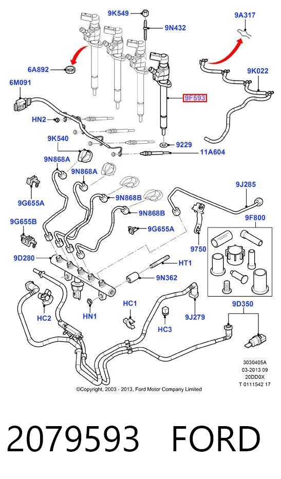 Do koszyka Wtryskiwacz paliwa Ford Mondeo IV CA2