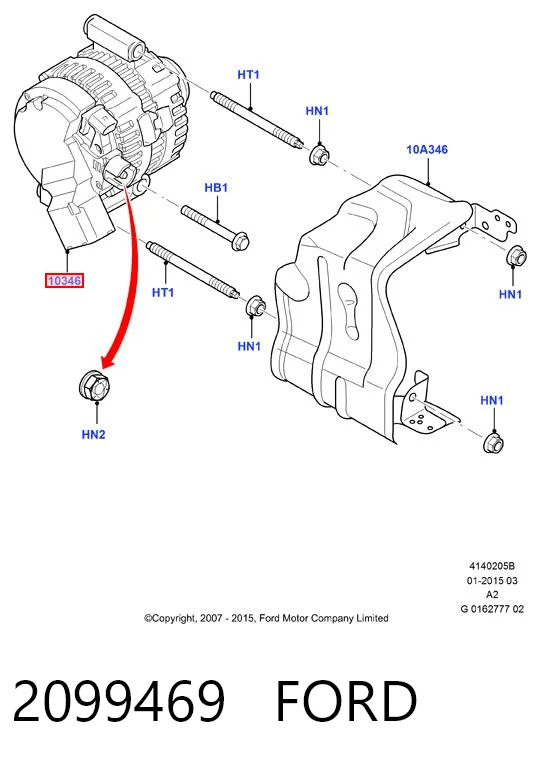 2099469 Ford Alternator