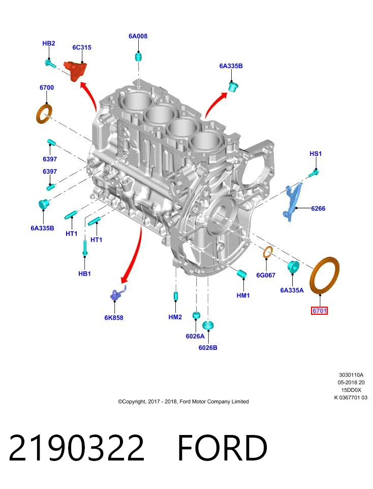 Do koszyka 3648764 General Motors Uszczelniacz wału korbowego silnika tylny