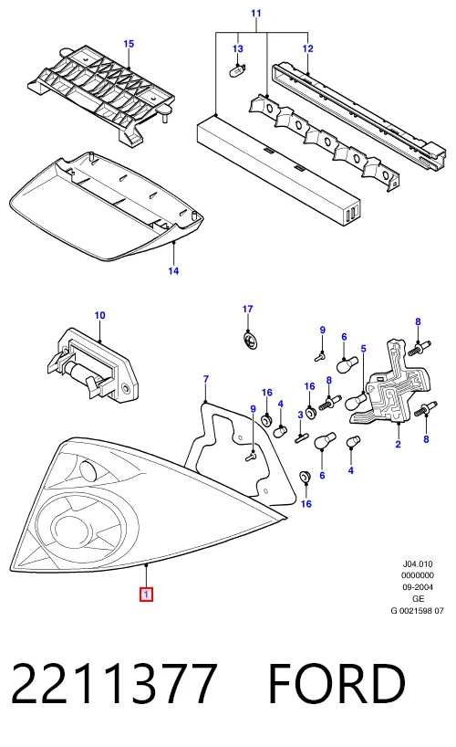 Lampa zespolona tylna lewa do Ford Mondeo III B4Y