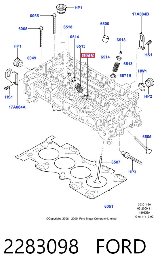 Uszczelniacz zaworu wylotowego 55263053 Fiat/Alfa/Lancia