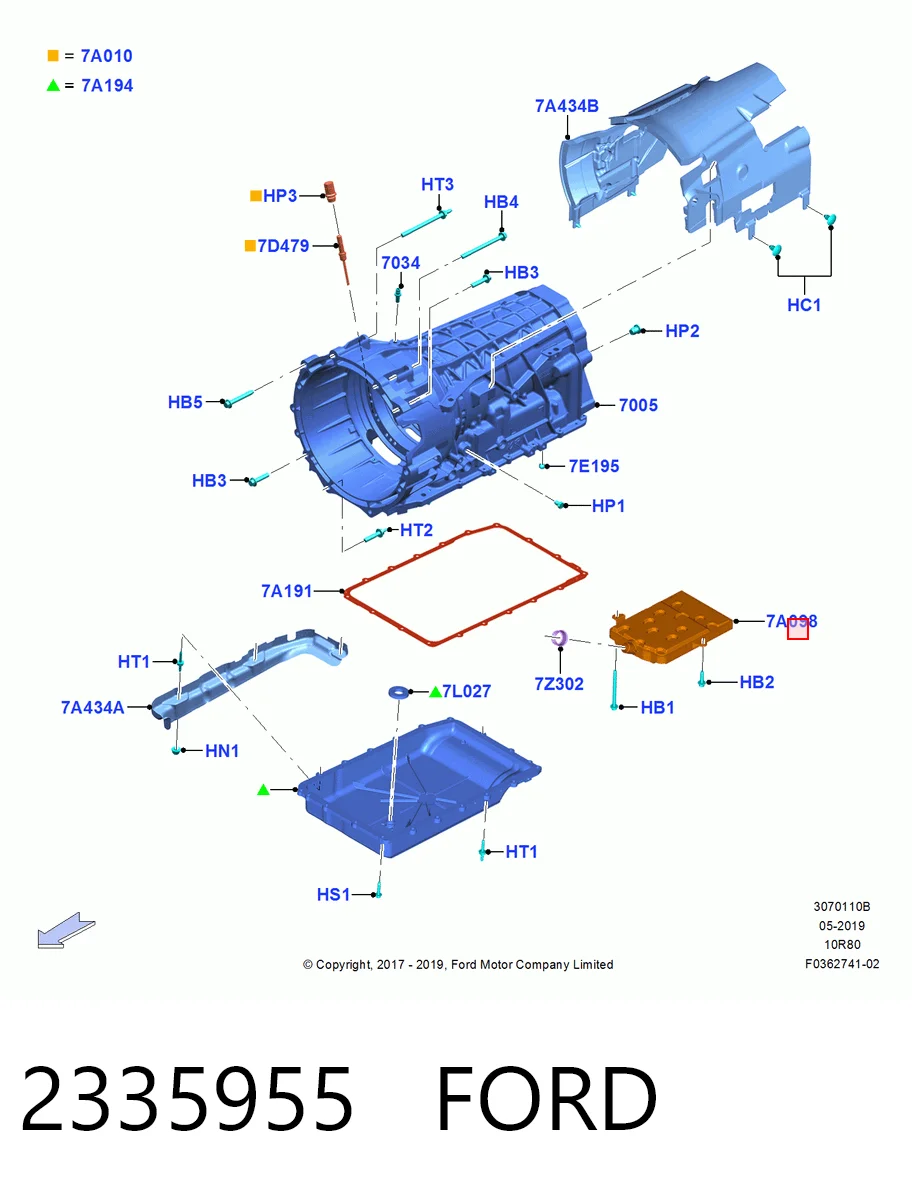 2335955 Ford Filtr automatycznej skrzyni biegów