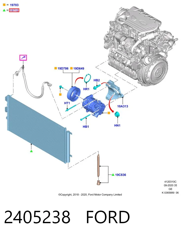  Chłodnica klimatyzacji Ford Focus 4