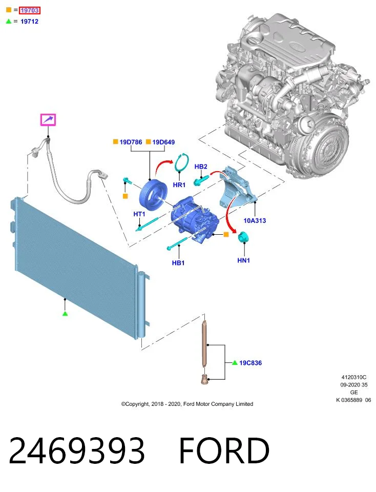  Sprężarka klimatyzacji Ford Focus 4