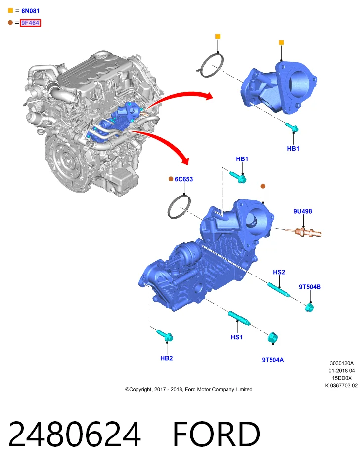 Kupić Kolektor ssący Ford Focus IV HP w dobrej cenie
