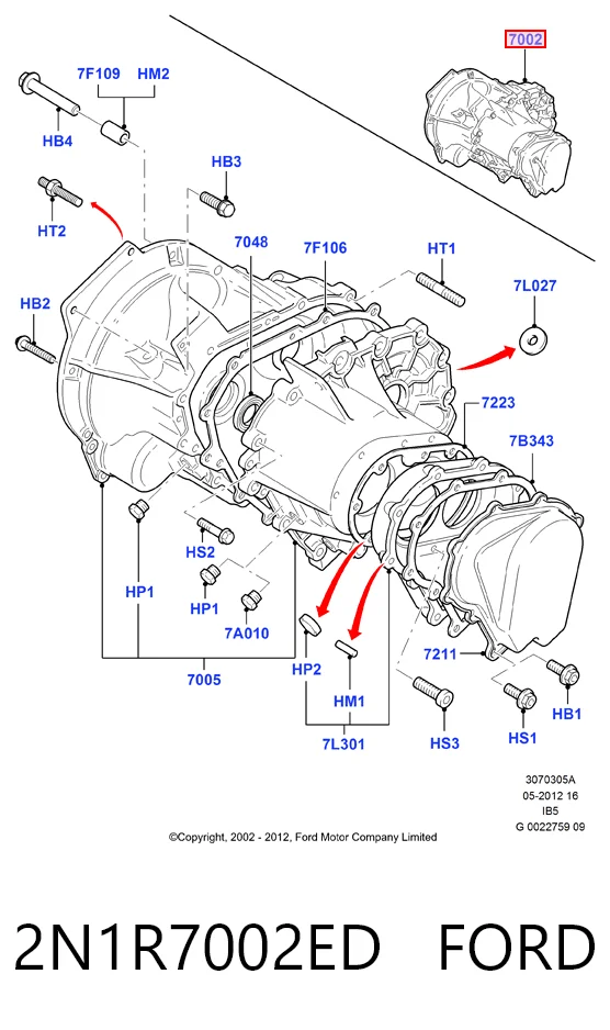 Mechaniczna skrzynia biegów w komplecie do Ford Fiesta Mk5 JH, JD